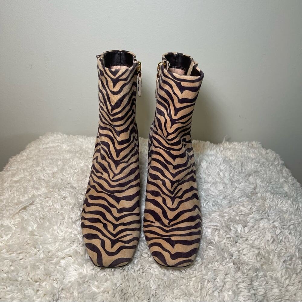 Cole Haan Grand 360 Animal Print Suede Leather Booties